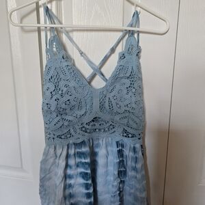 Willow Blue Lace Blouse
